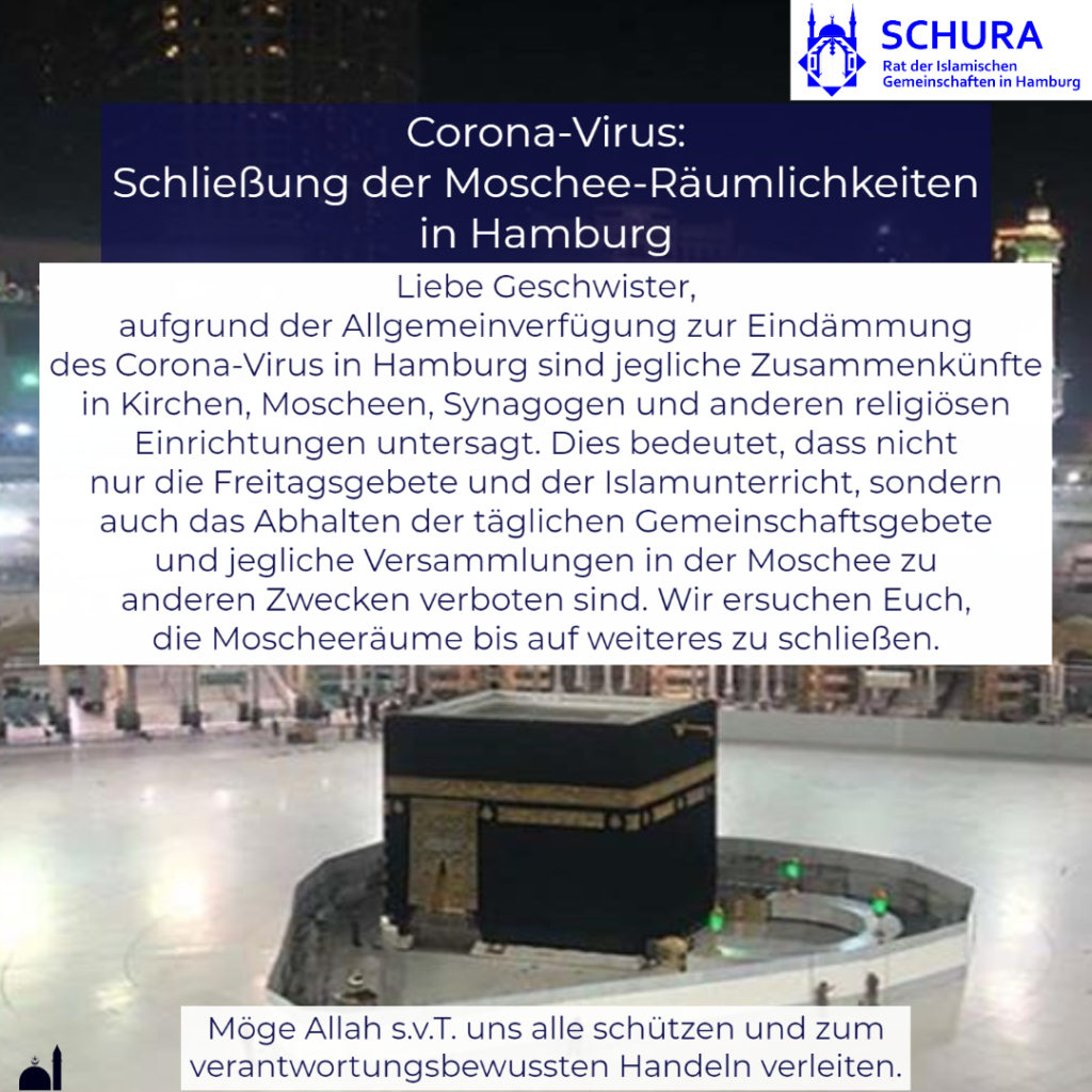 20200317 Schura Corona Moscheenschließung